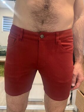 Men's st33lenStretch Shorts in Deep Red